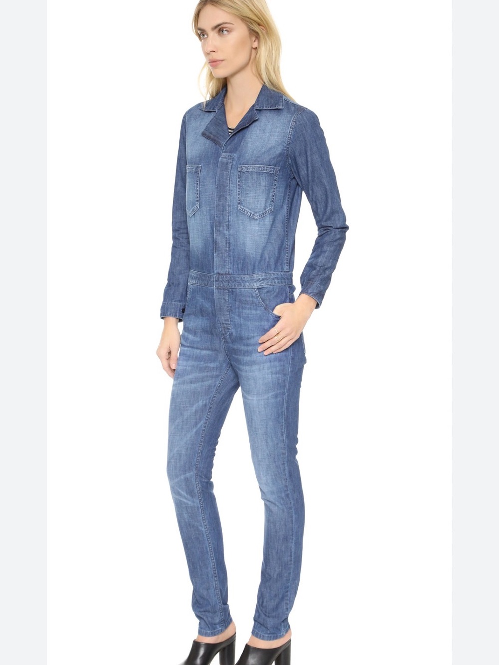 Etienne Marcel Denim Jumpsuit Utility Boiler Suit